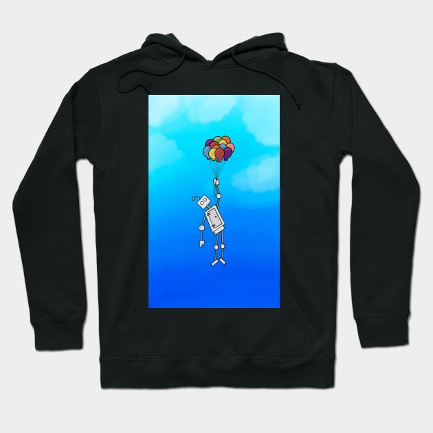 Floating away Hoodie by CuteBotss